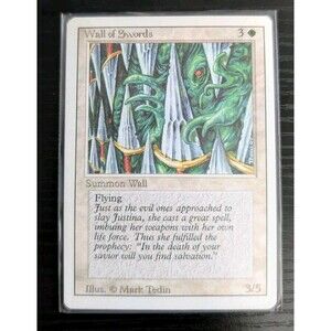 Wall of Swords - MTG Revised Edition (3rd Ed) 1994 - VINTAGE Uncommon - NM/Mint